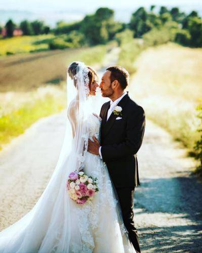 Italienischer Hochzeitsanzug-Brautkleid mit Schleier-Hochzeitsanzüge-Maßanzug-2